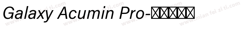 Galaxy Acumin Pro字体转换